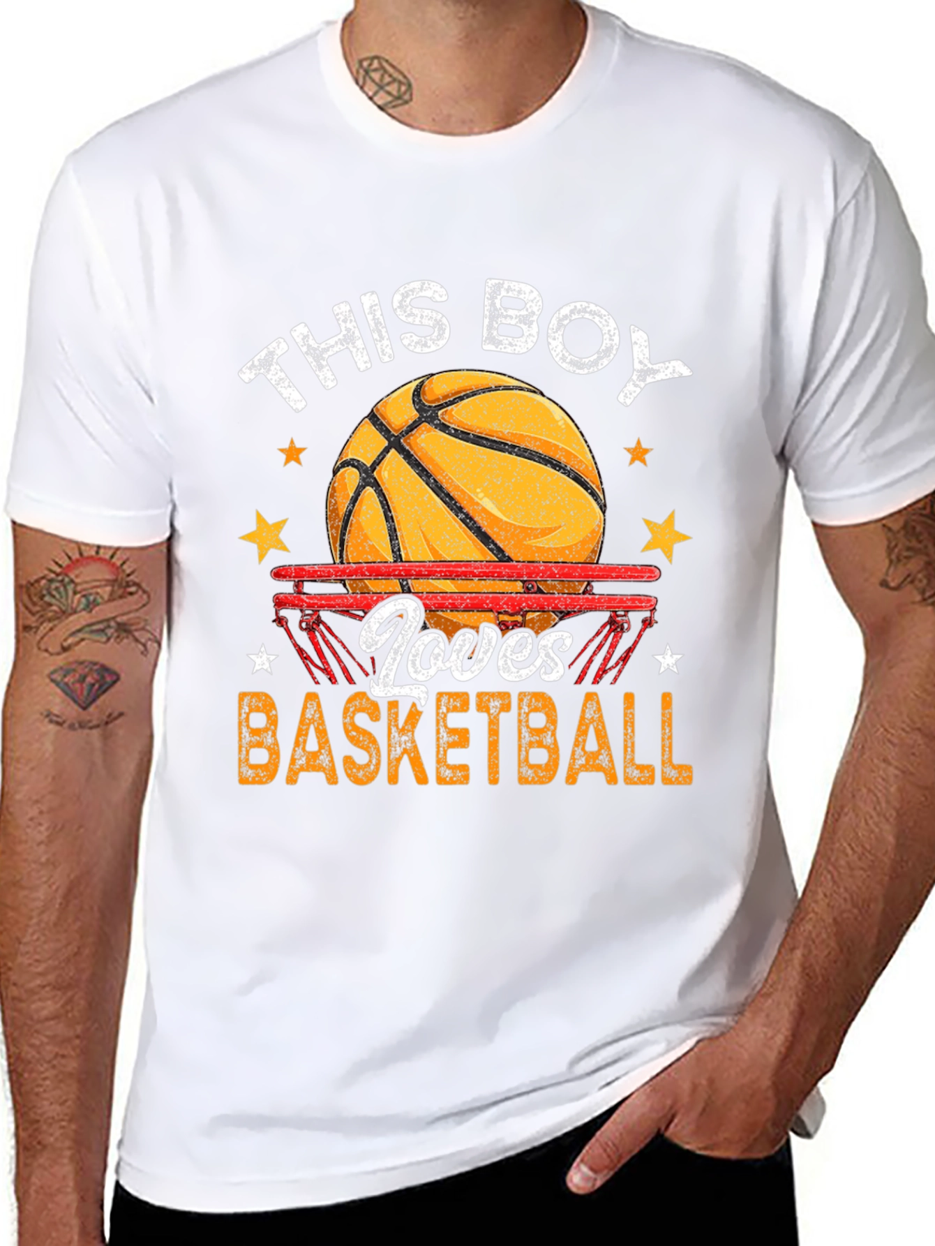 Basketball Lover Graphic T-Shirt - Black