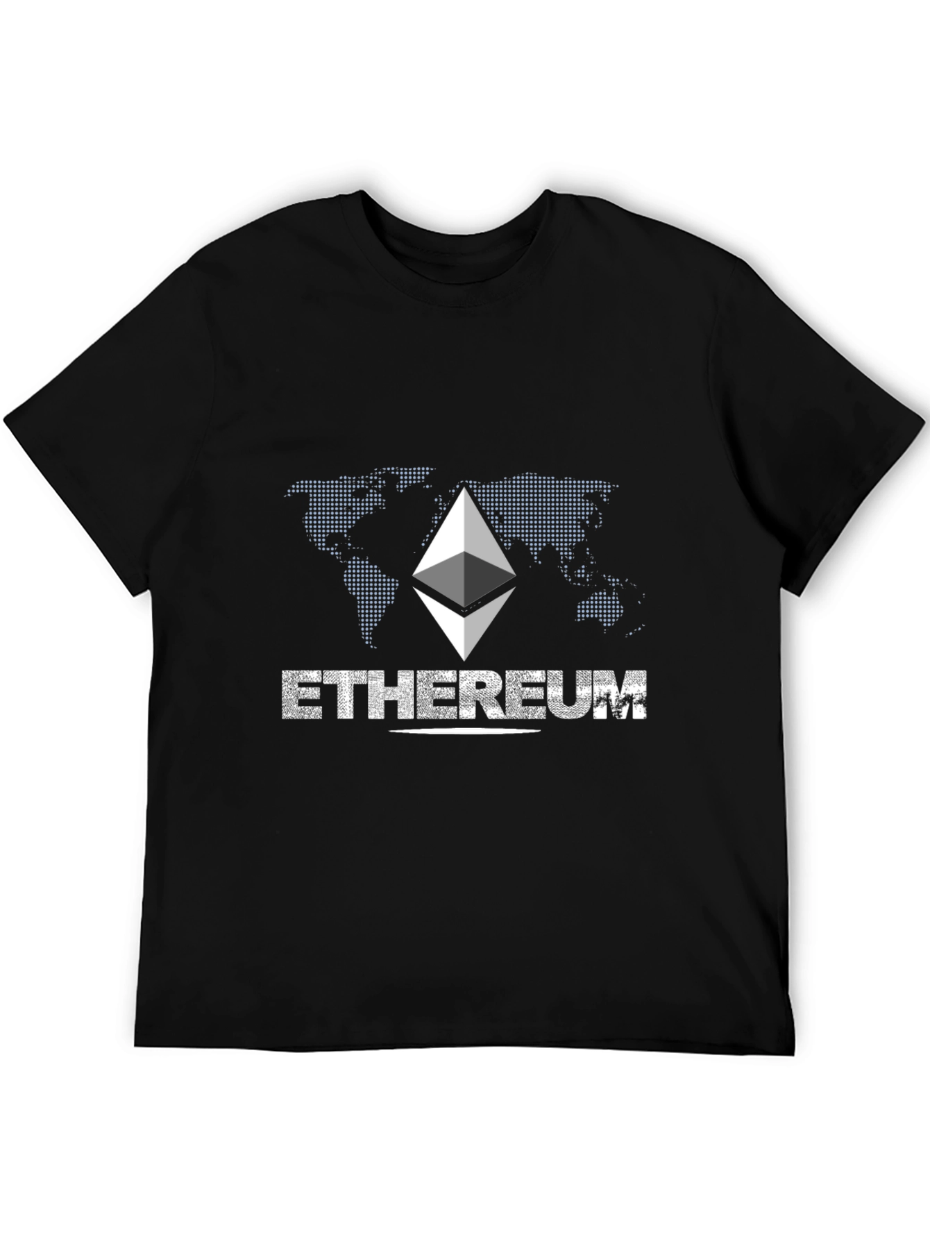 Ethereum Graphic Print Black T-Shirt