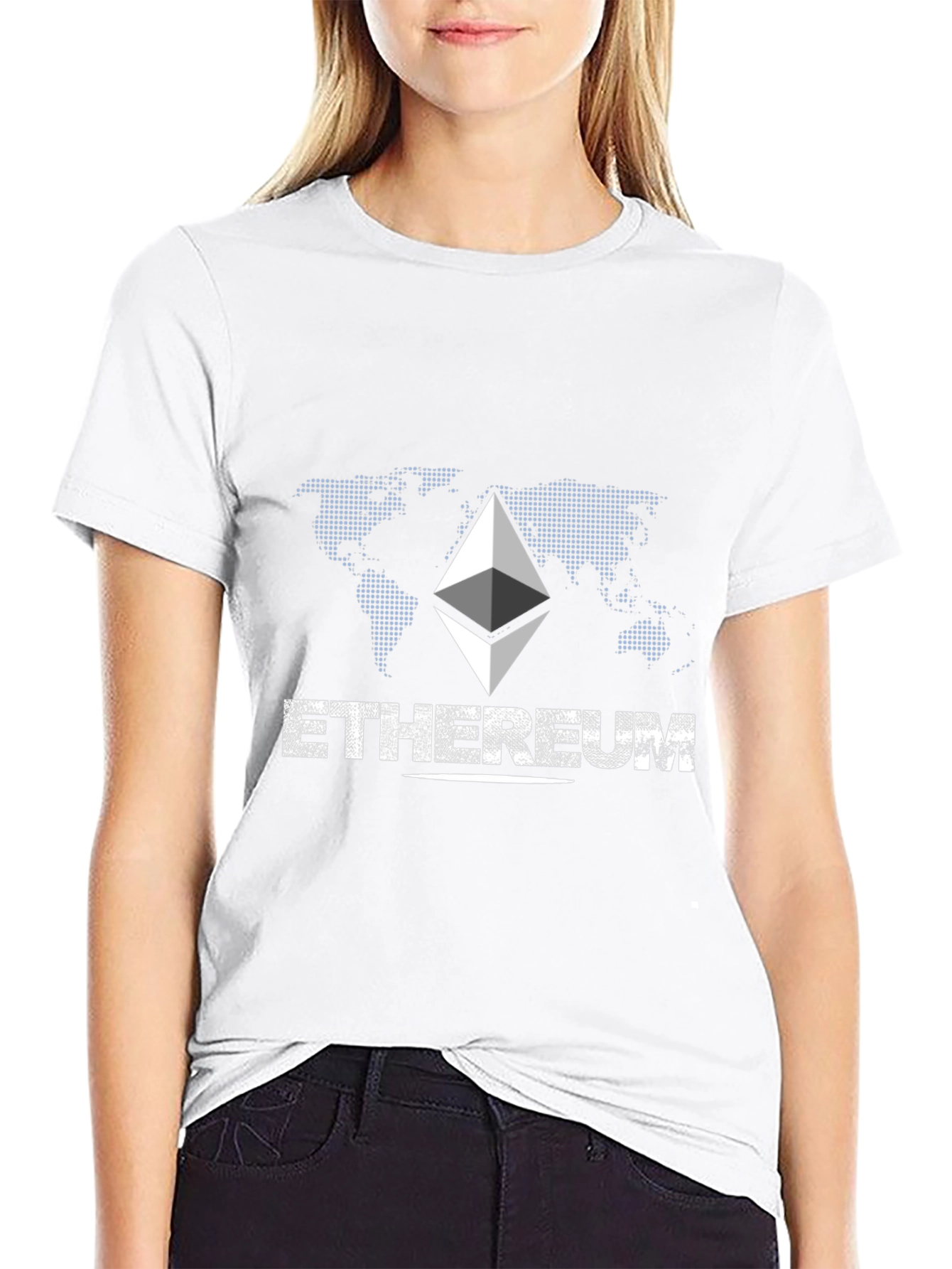 Ethereum Graphic Print Black T-Shirt