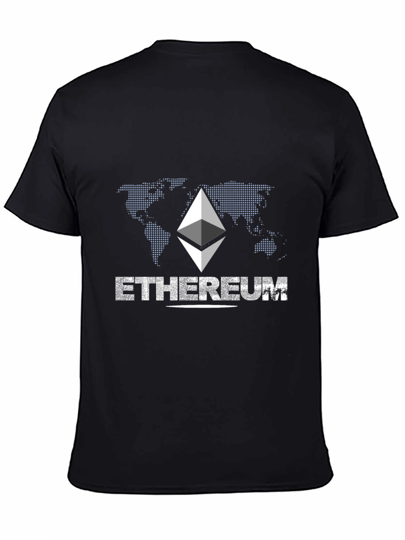 Ethereum Graphic Print Black T-Shirt