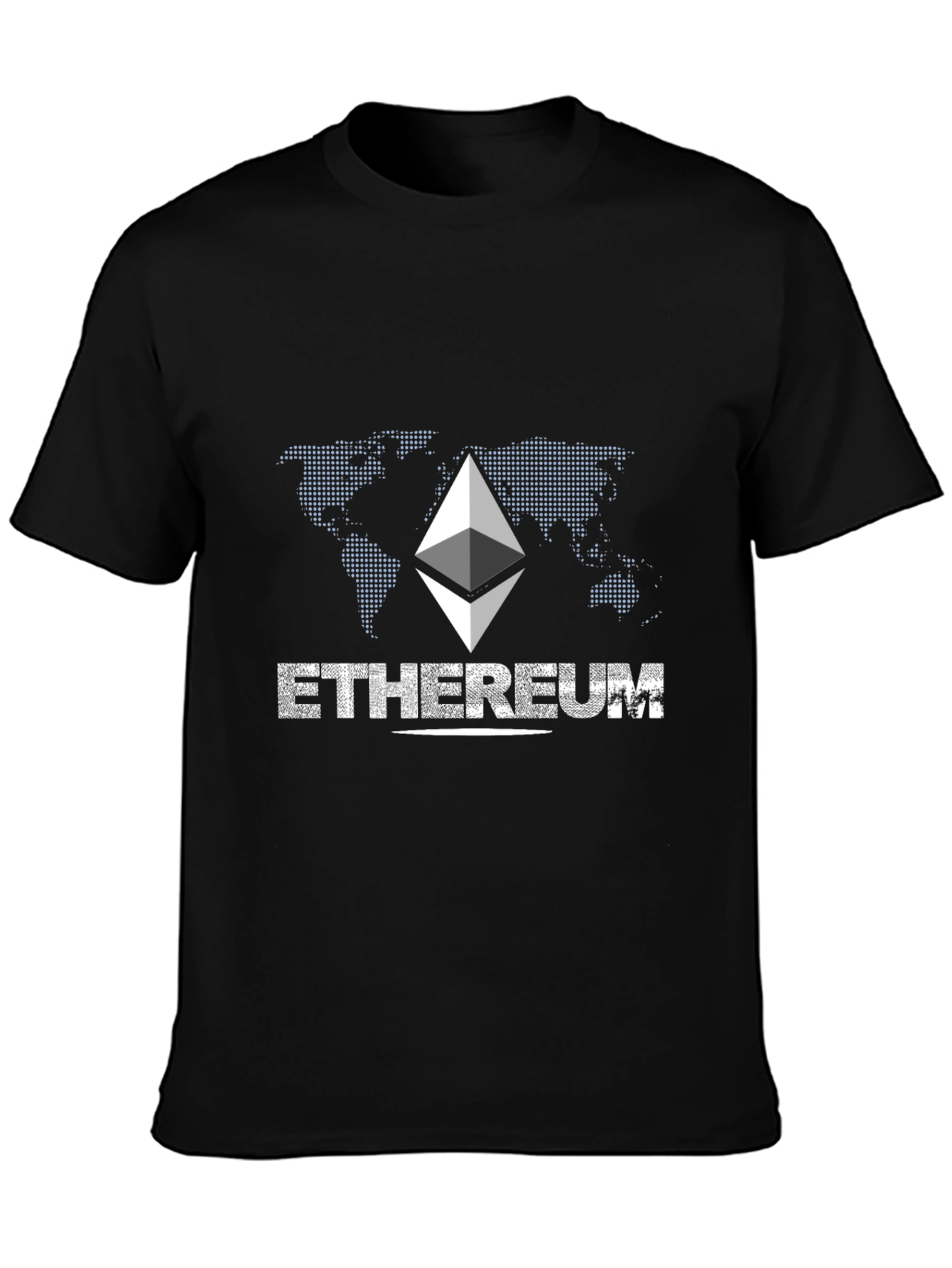 Ethereum Graphic Print Black T-Shirt