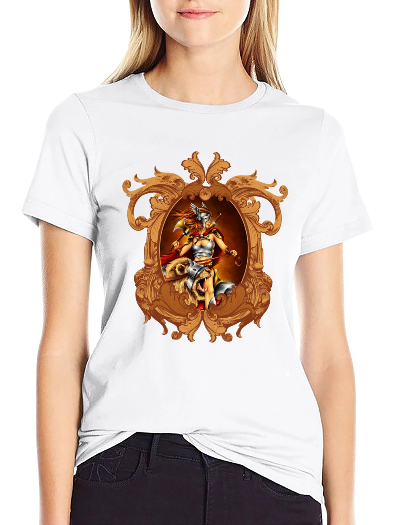 Viking Warrior Graphic Tee - Black
