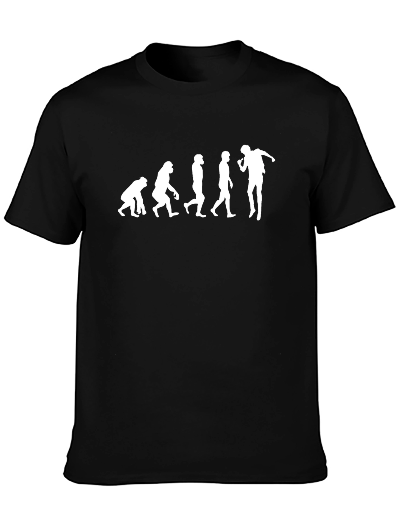 Evolution of Man Black T-Shirt
