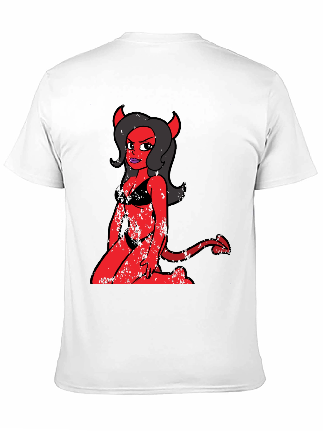 Devil Girl Graphic Tee - Black
