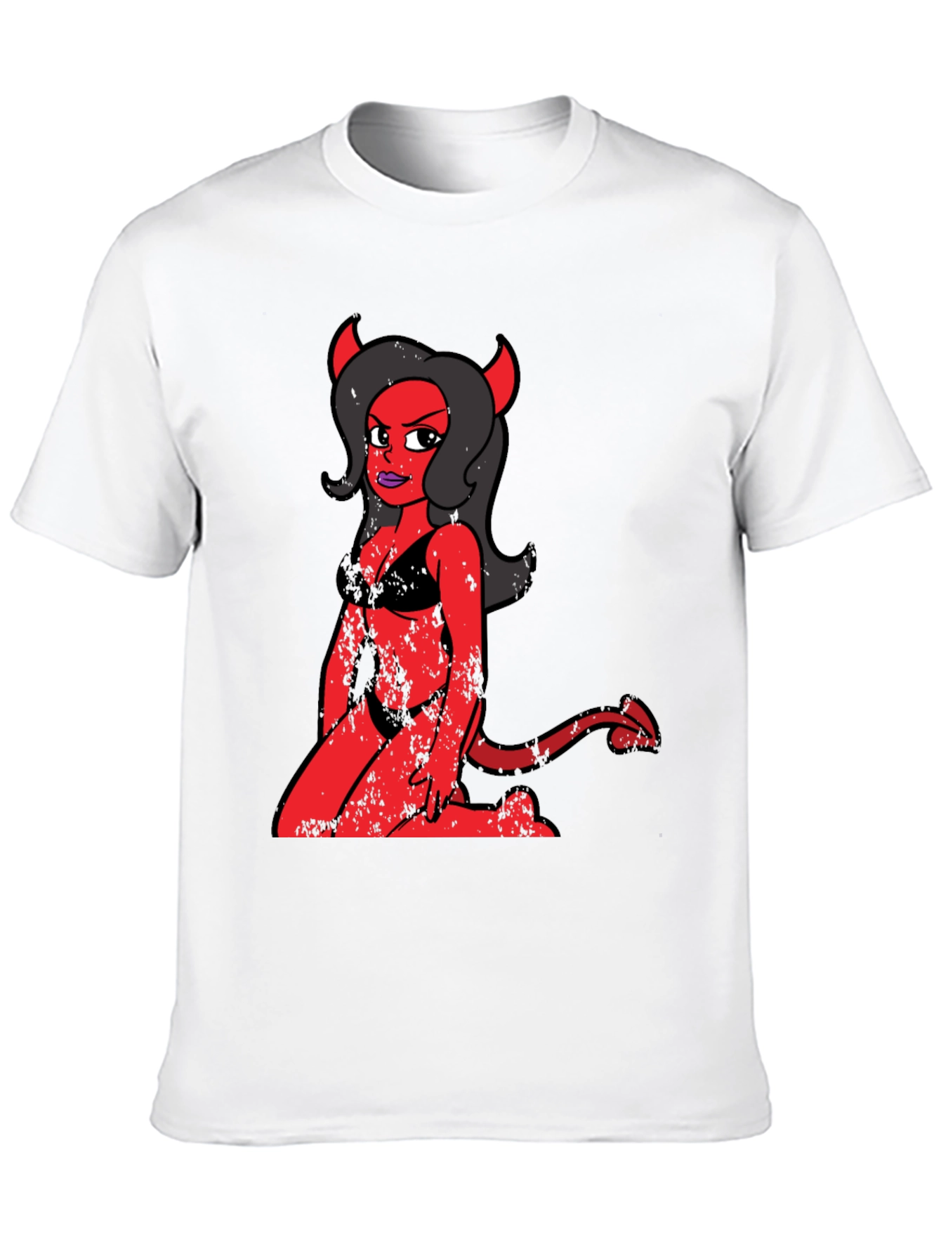 Devil Girl Graphic Tee - Black