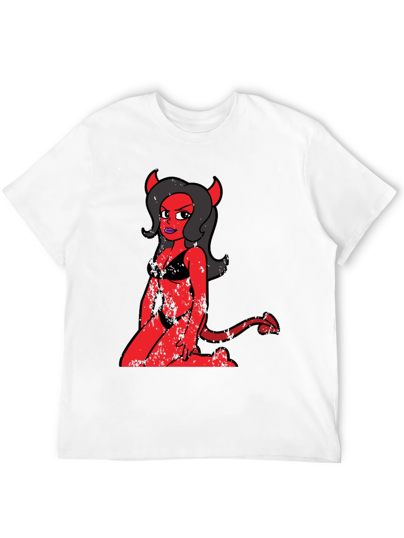 Devil Girl Graphic Tee - Black