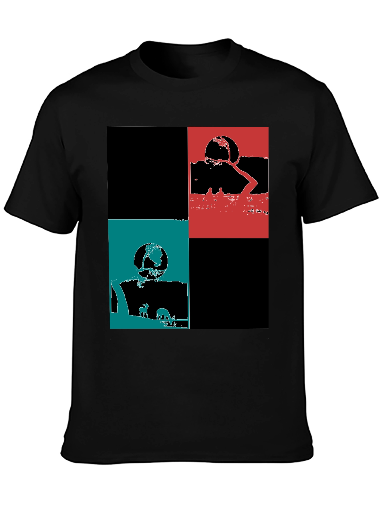 Modern Graphic Block Tee