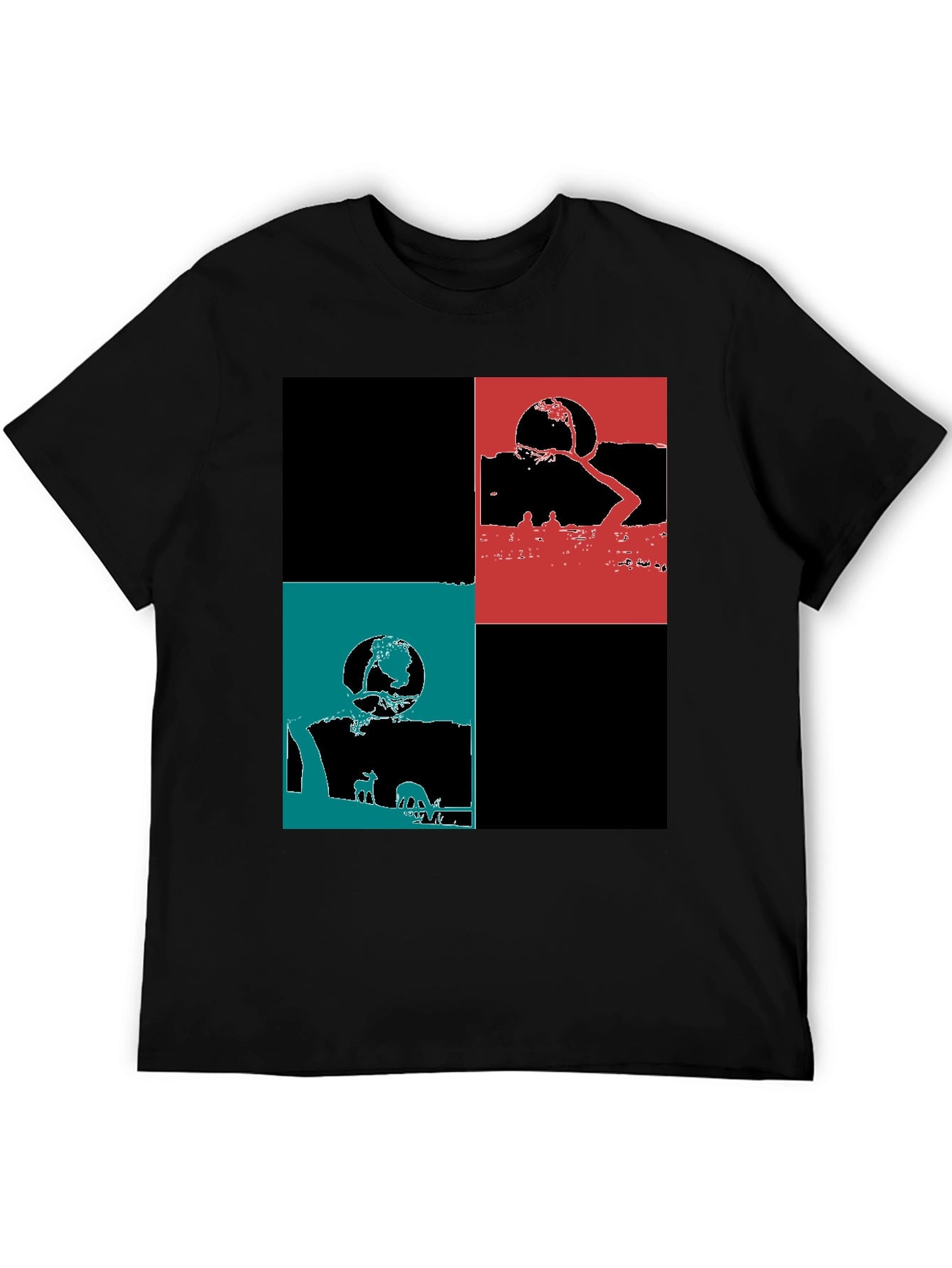 Modern Graphic Block Tee