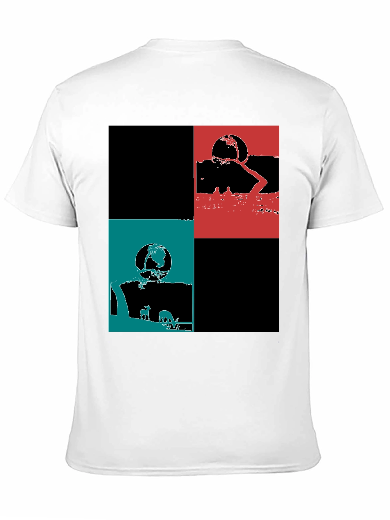 Modern Graphic Block Tee