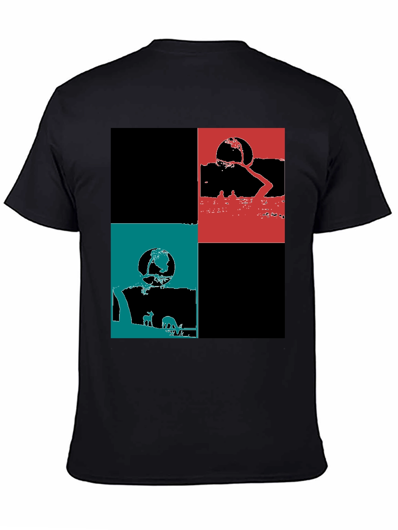 Modern Graphic Block Tee