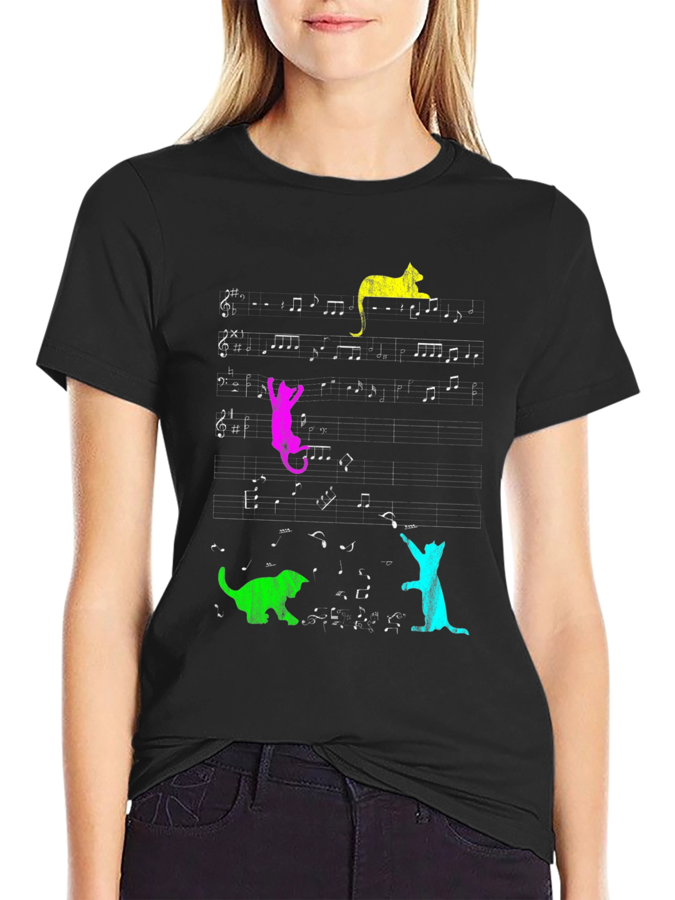 Musical Cats T-Shirt - Funny Graphic Tee