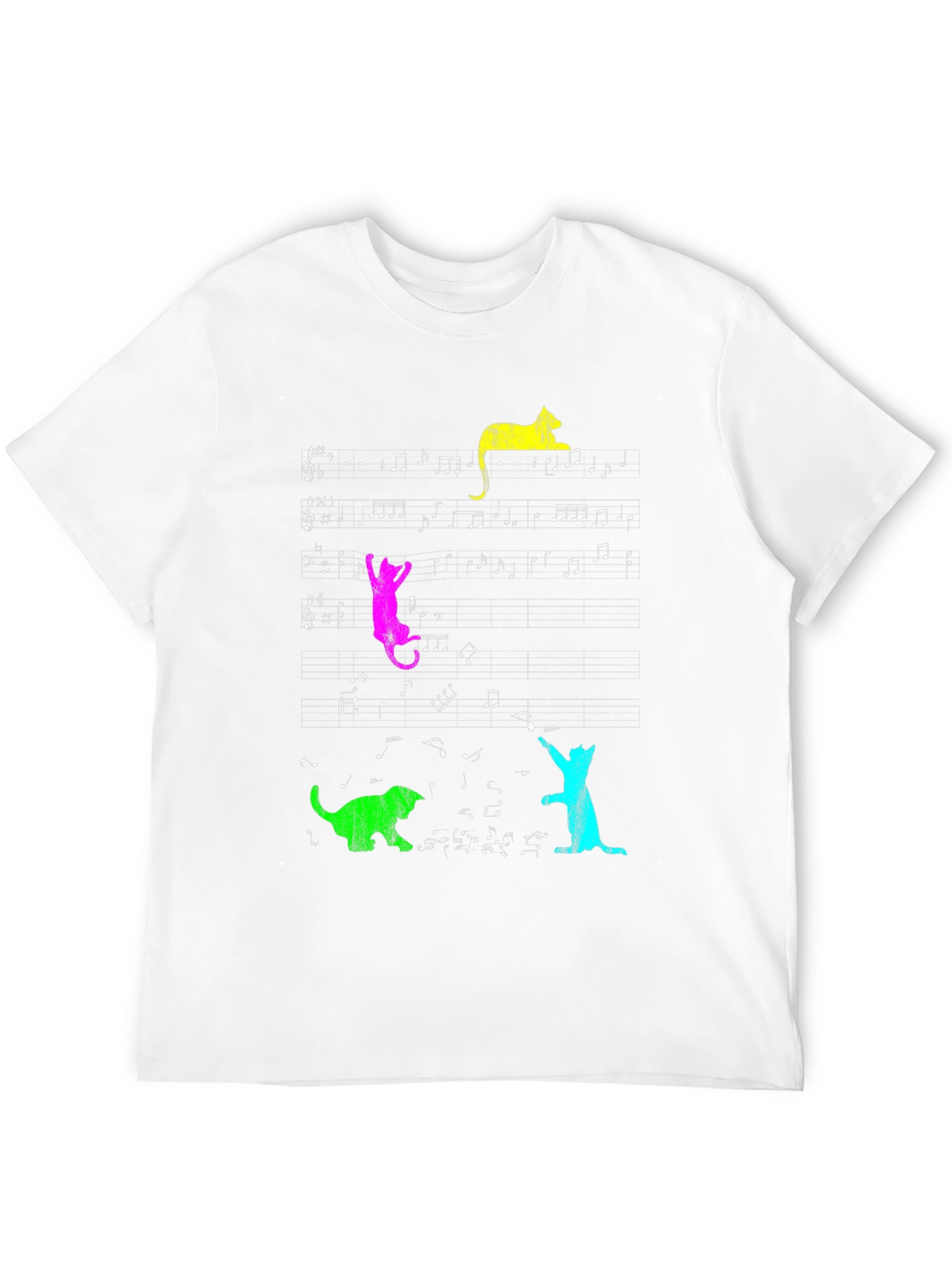 Musical Cats T-Shirt - Funny Graphic Tee