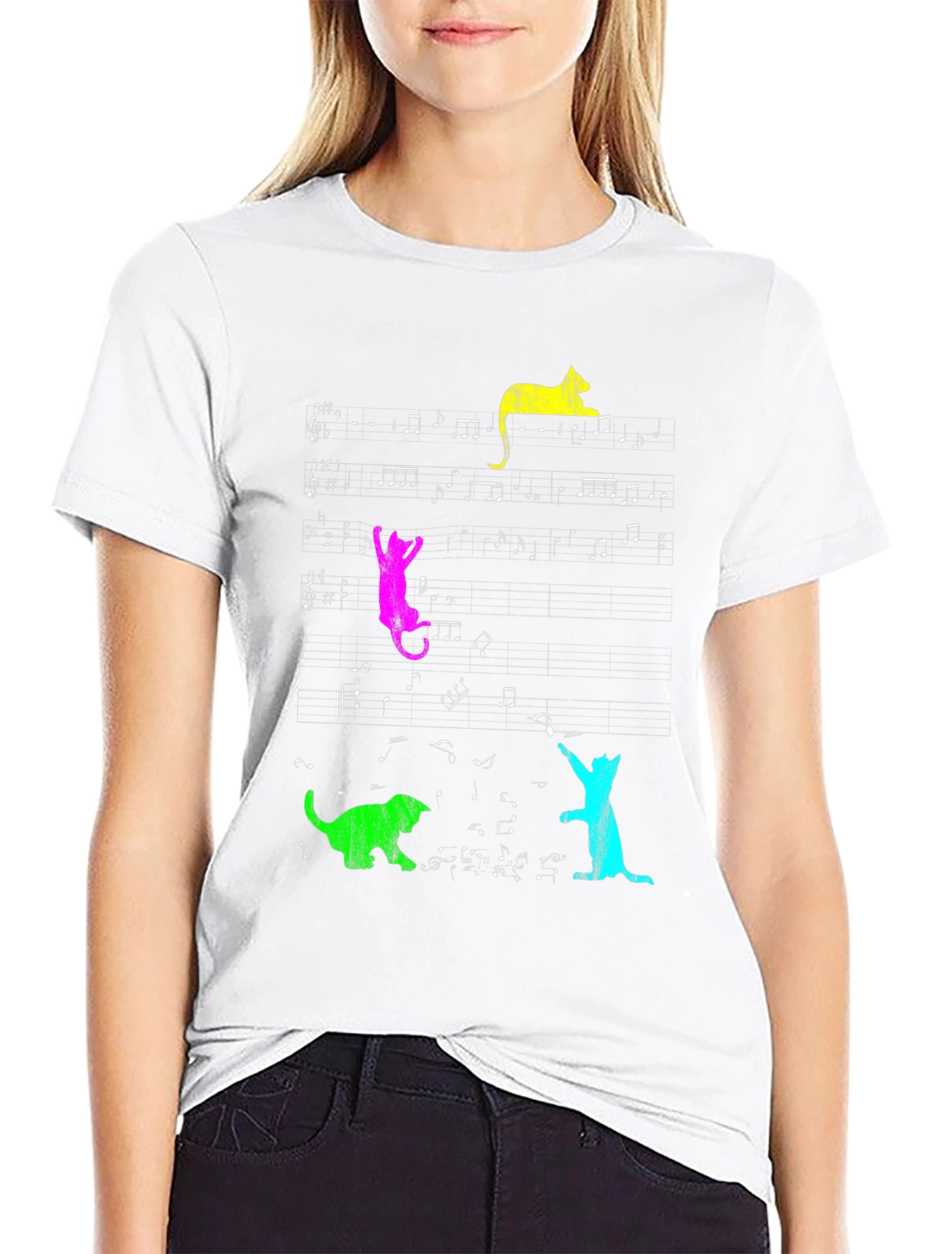 Musical Cats T-Shirt - Funny Graphic Tee