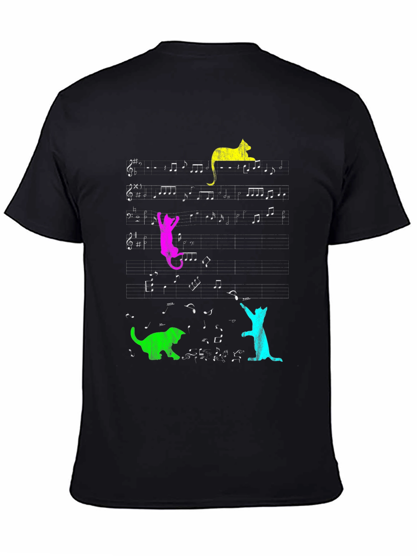 Musical Cats T-Shirt - Funny Graphic Tee