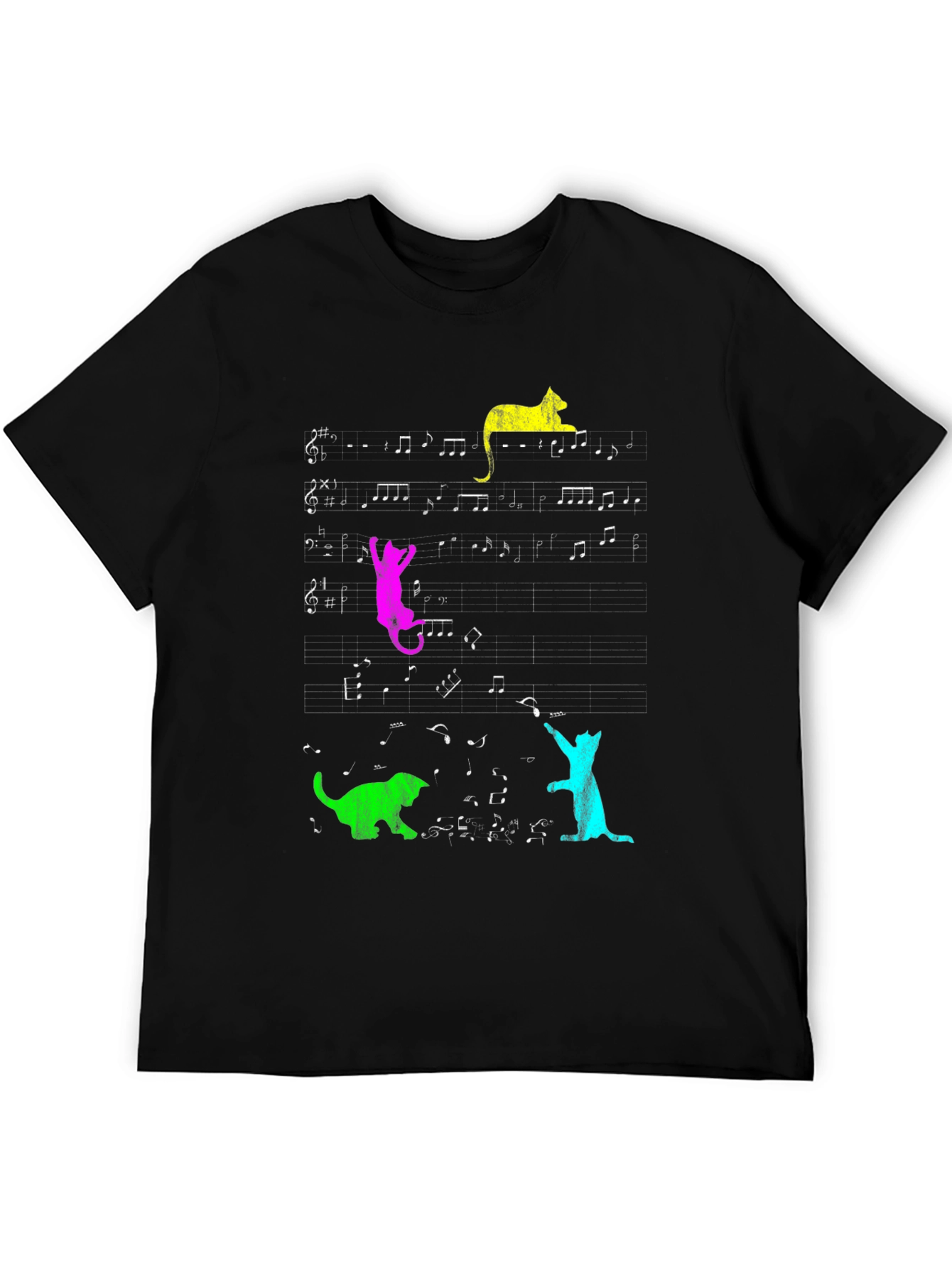 Musical Cats T-Shirt - Funny Graphic Tee
