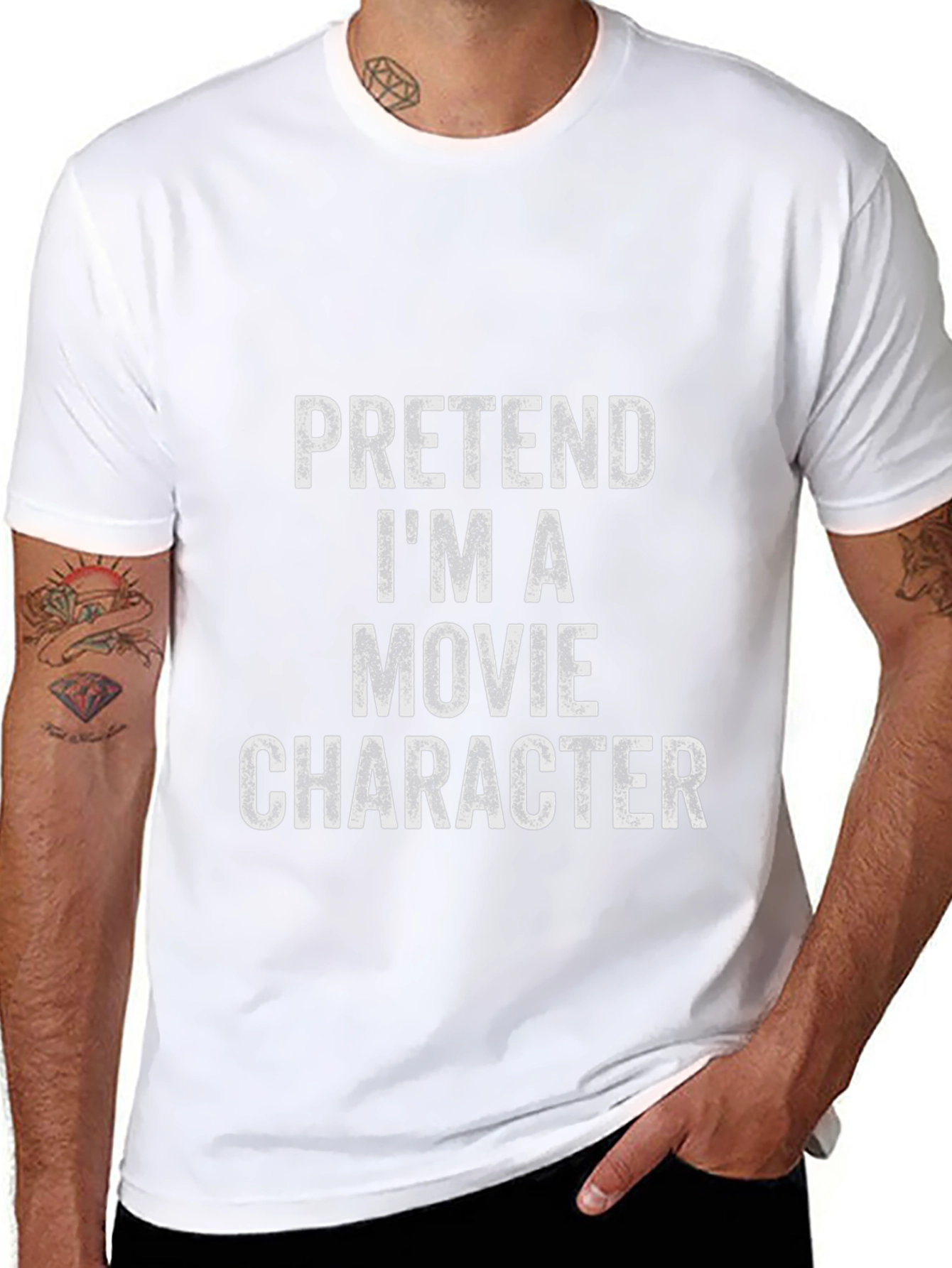 Pretend Im A Movie Character Black T-Shirt