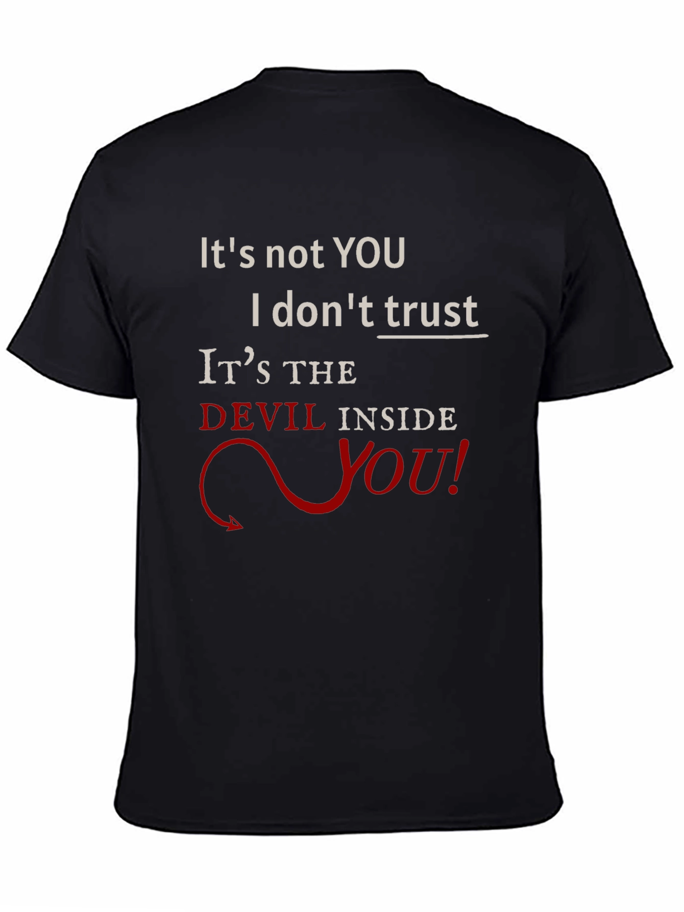 Devil Inside You Graphic T-Shirt - Mens Black Tee