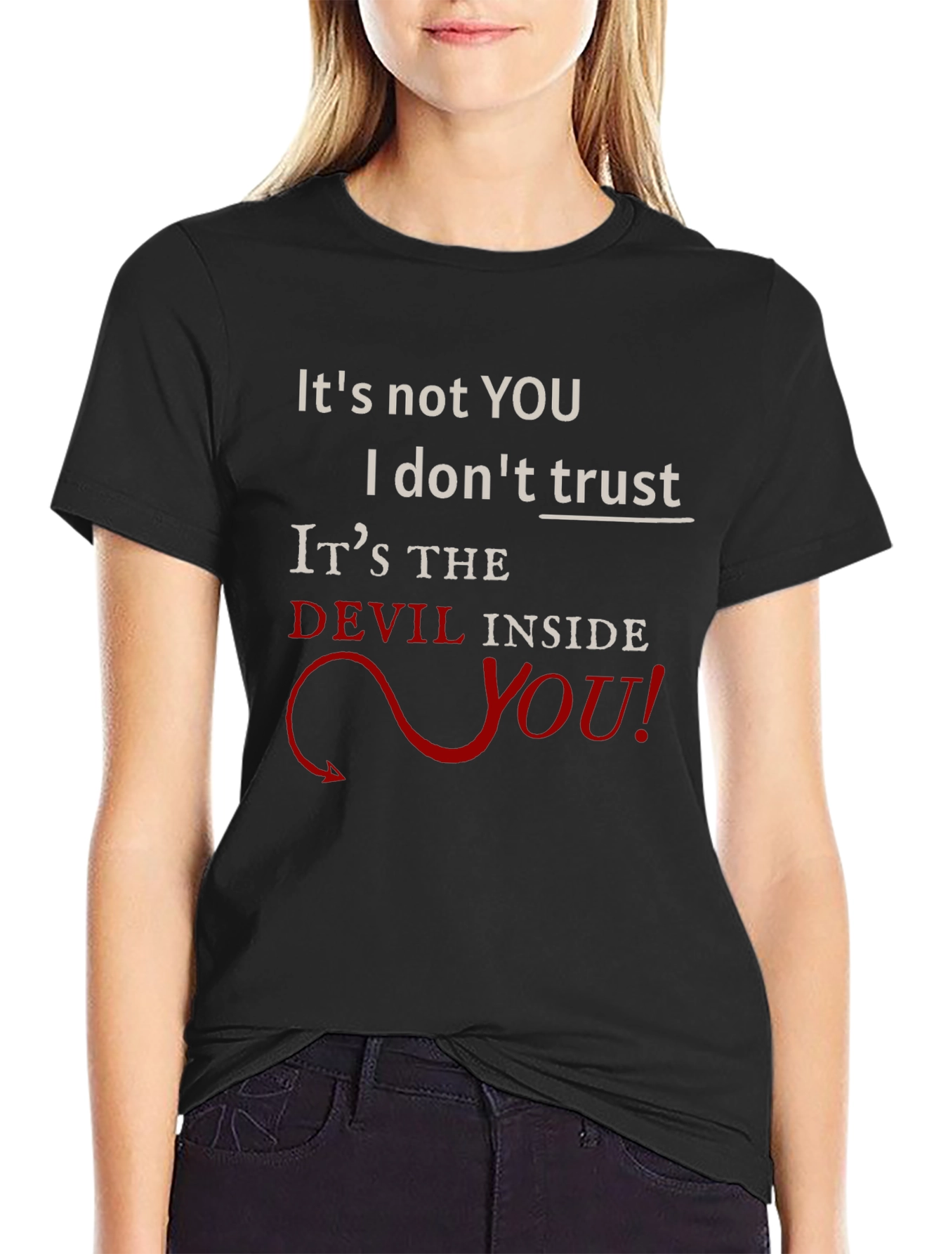 Devil Inside You Graphic T-Shirt - Mens Black Tee