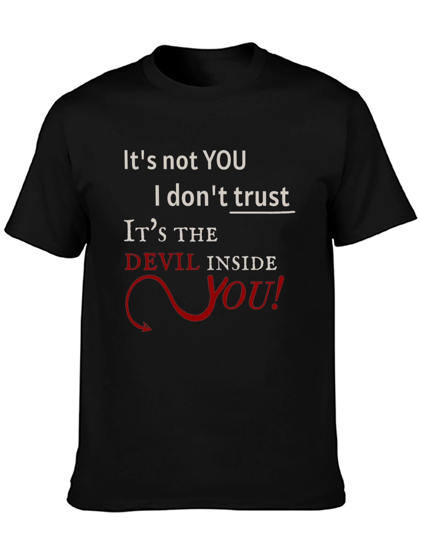Devil Inside You Graphic T-Shirt - Mens Black Tee