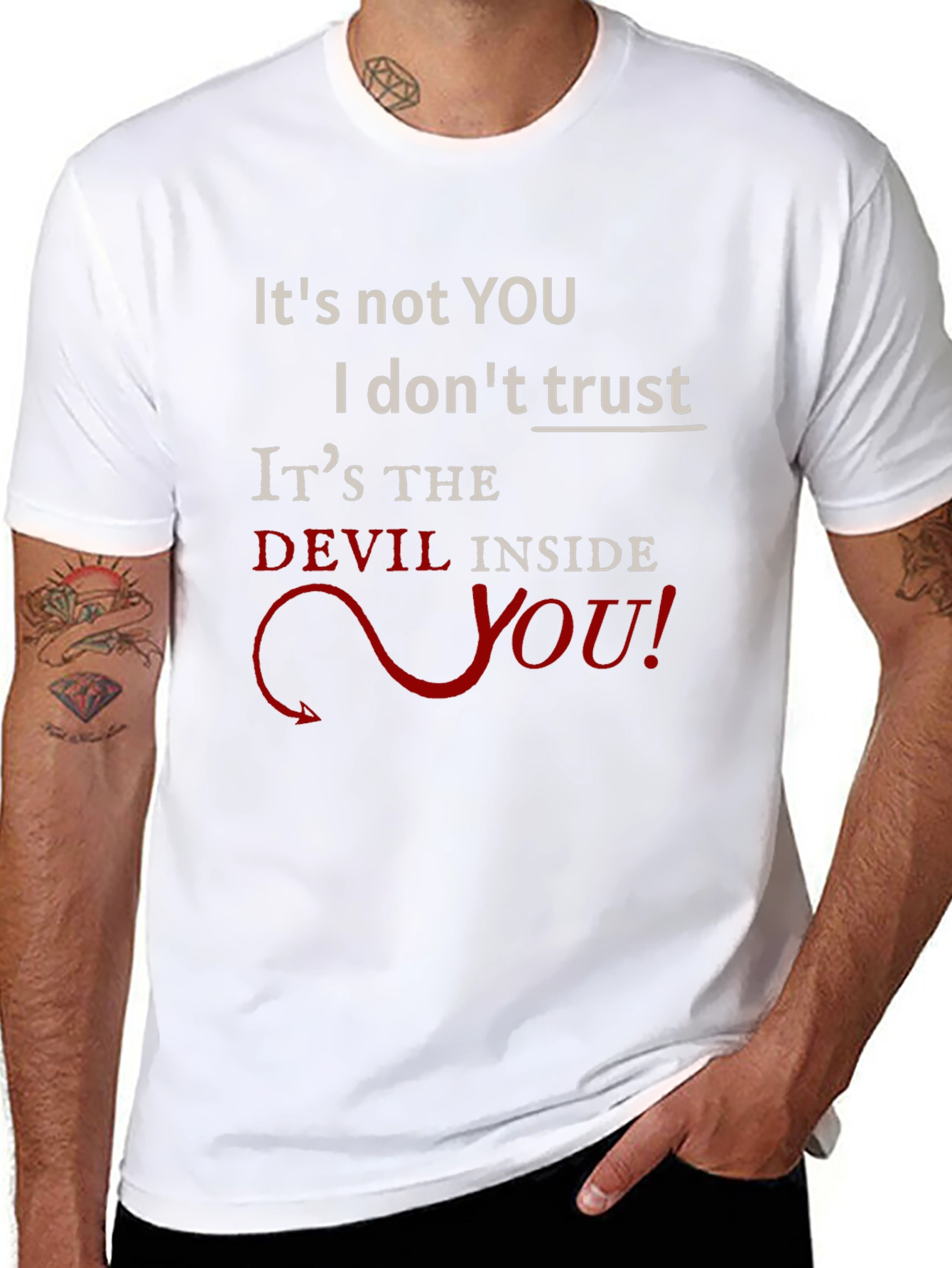 Devil Inside You Graphic T-Shirt - Mens Black Tee