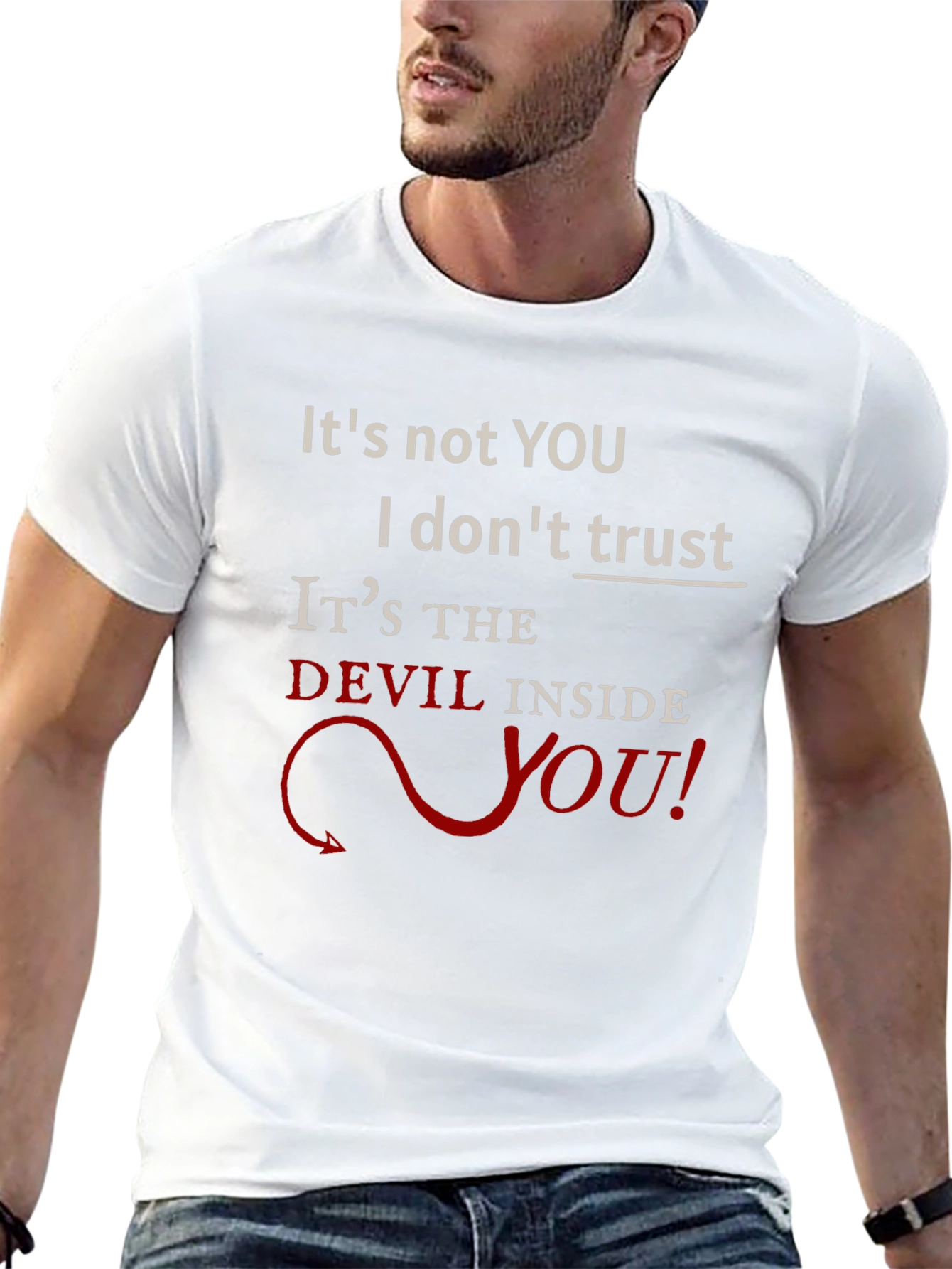 Devil Inside You Graphic T-Shirt - Mens Black Tee