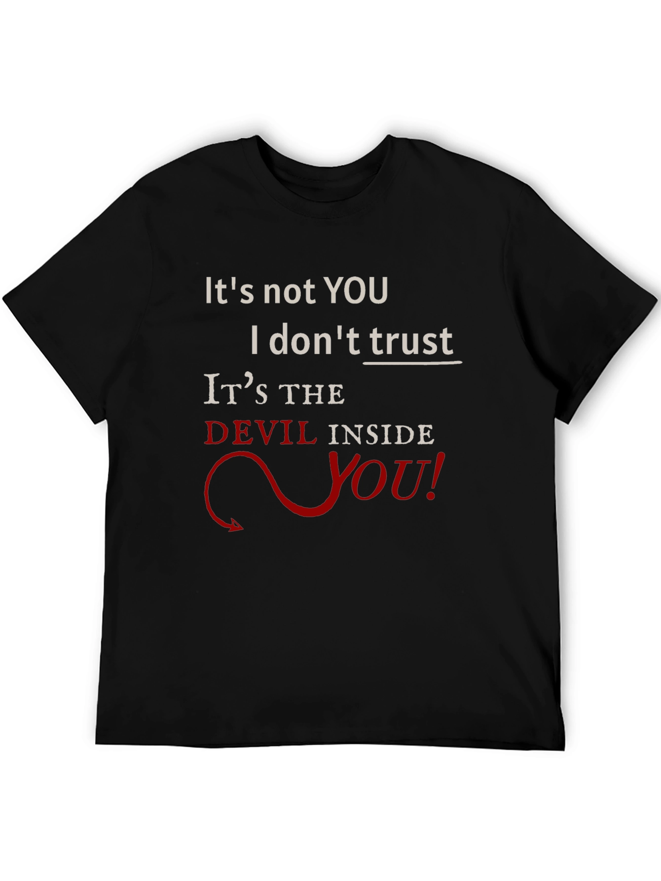 Devil Inside You Graphic T-Shirt - Mens Black Tee