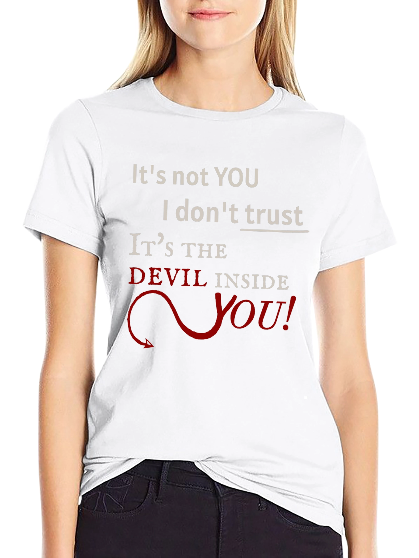 Devil Inside You Graphic T-Shirt - Mens Black Tee