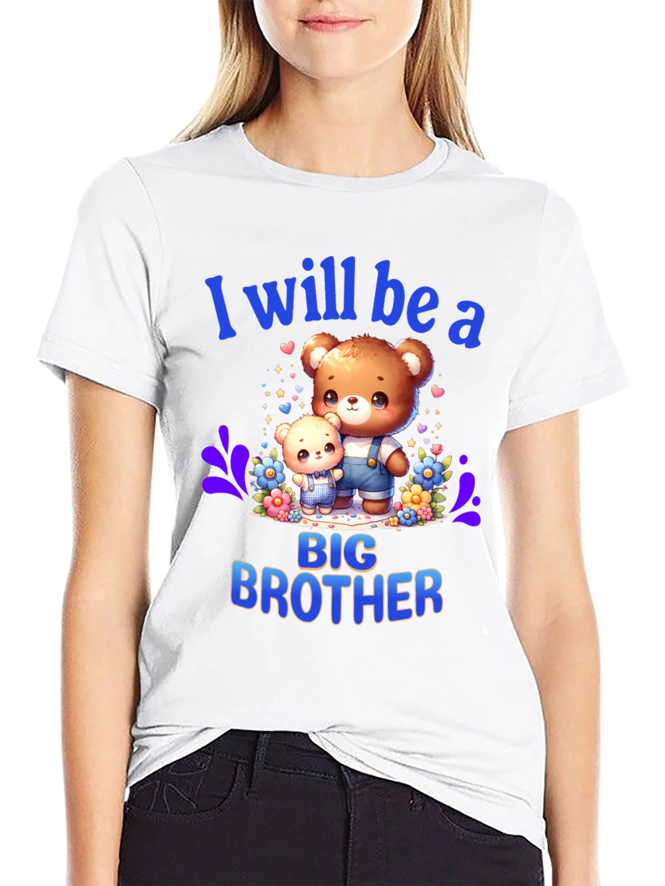 Big Brother T-Shirt - Cute Teddy Bear Design