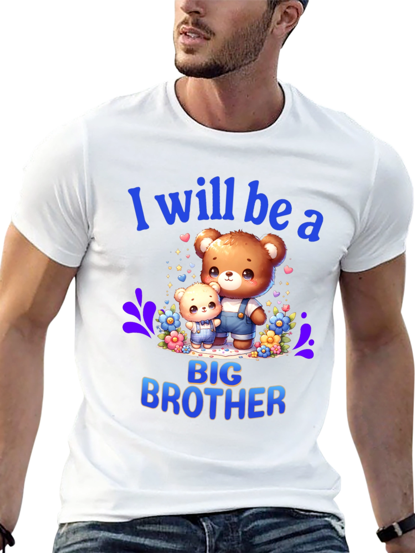Big Brother T-Shirt - Cute Teddy Bear Design