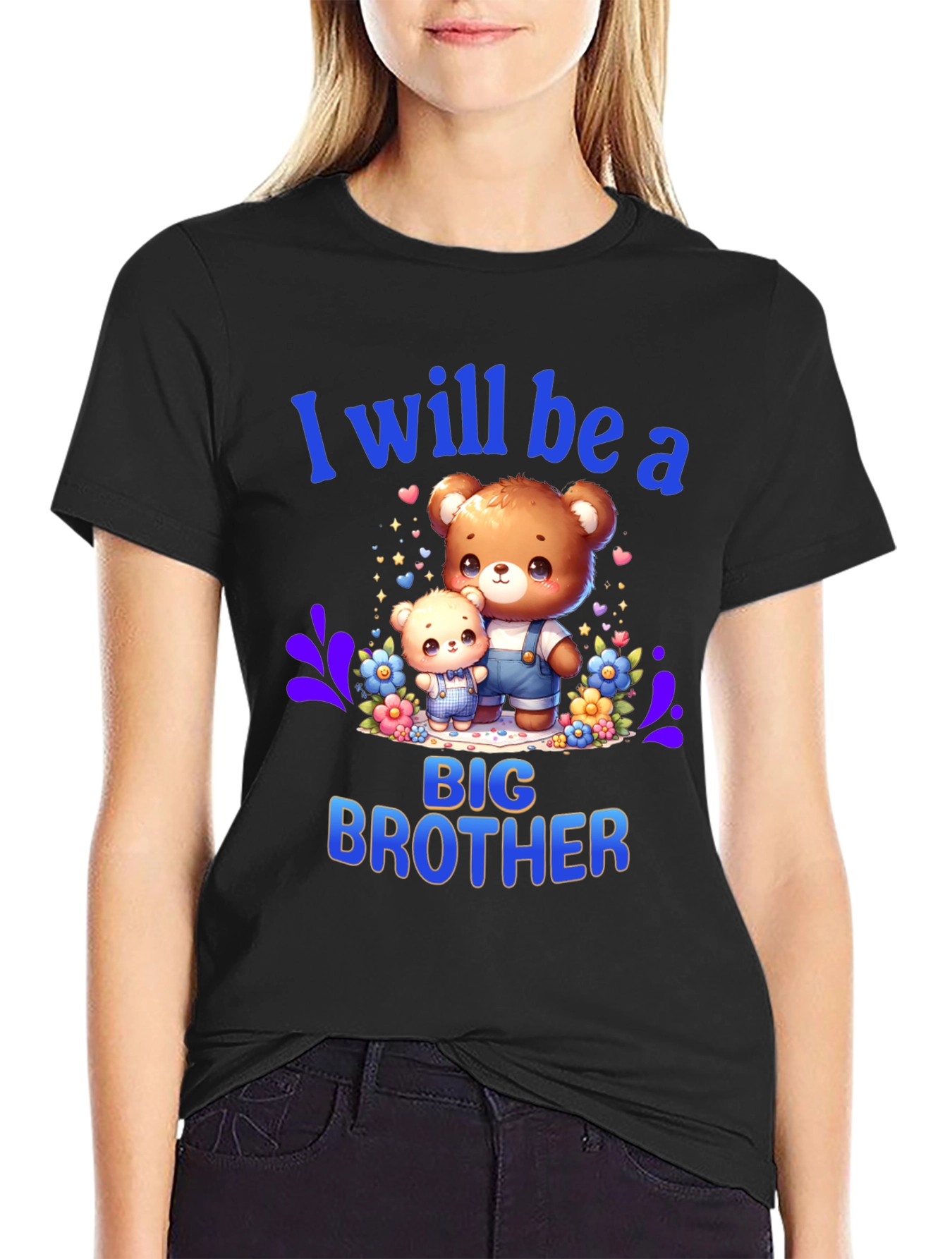 Big Brother T-Shirt - Cute Teddy Bear Design