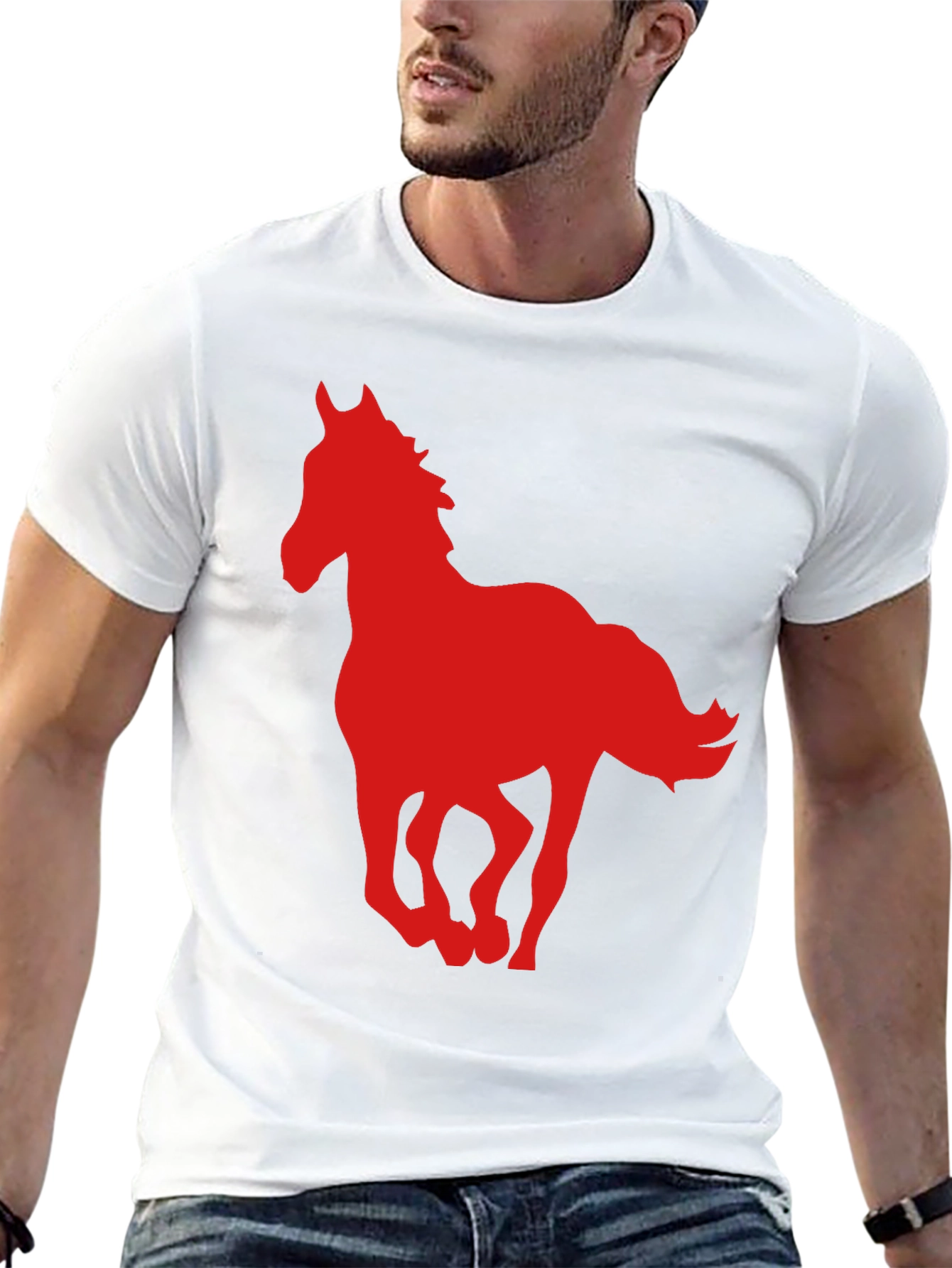 Horse Graphic T-Shirt - Stylish Mens Tee