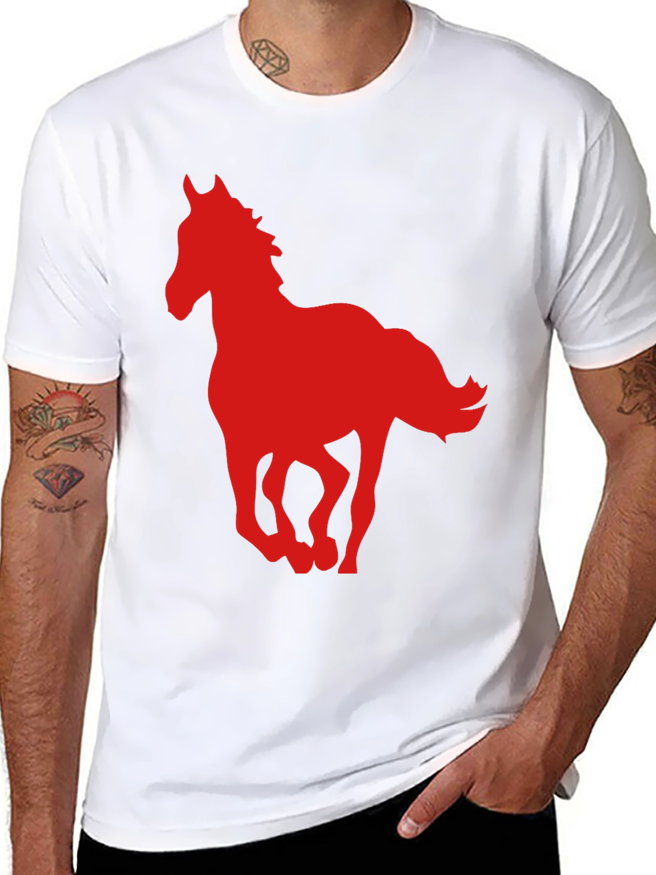 Horse Graphic T-Shirt - Stylish Mens Tee
