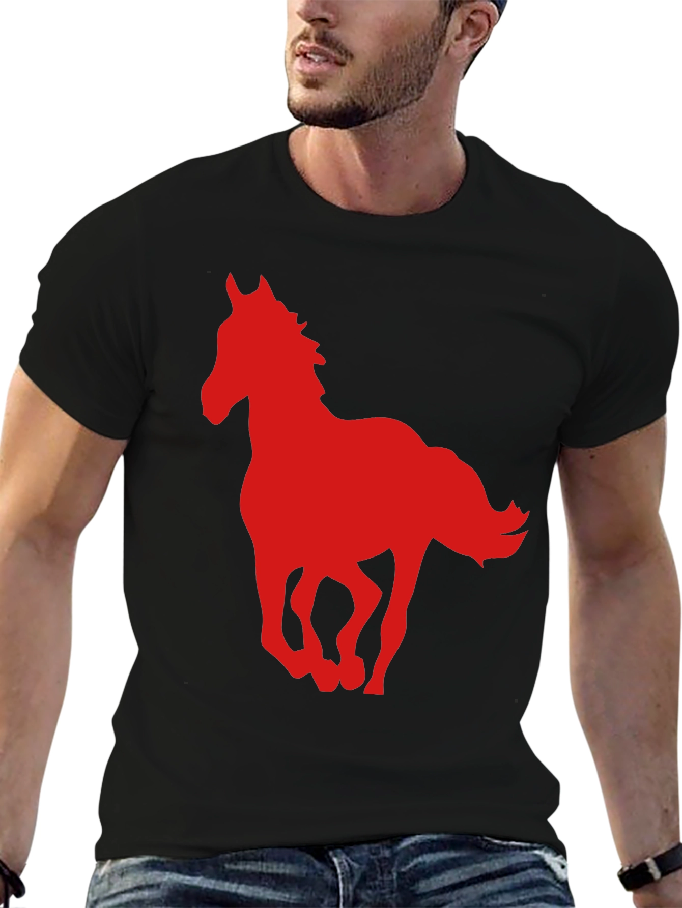 Horse Graphic T-Shirt - Stylish Mens Tee