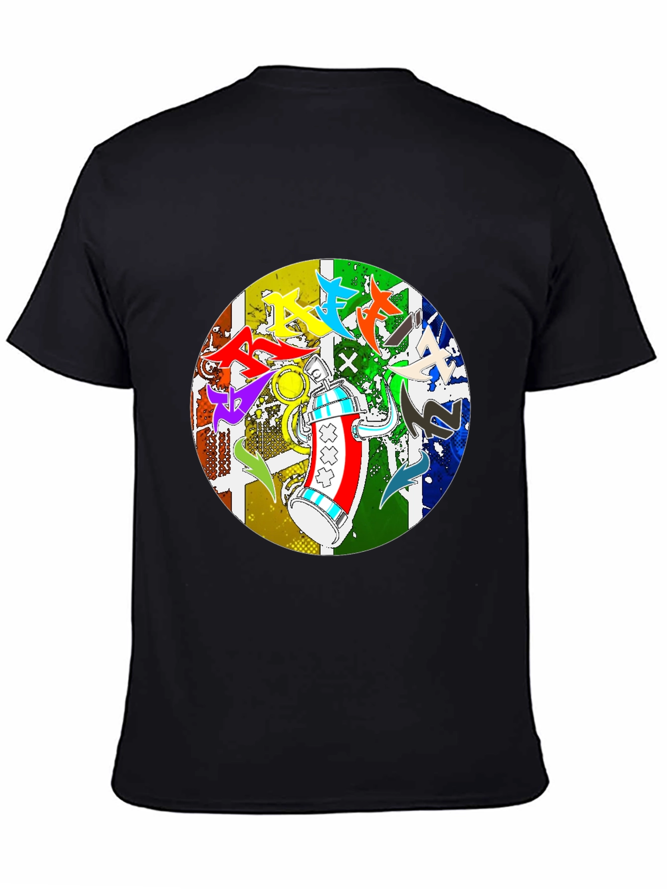 Urban Art Tee: Graffiti Spray Can Design