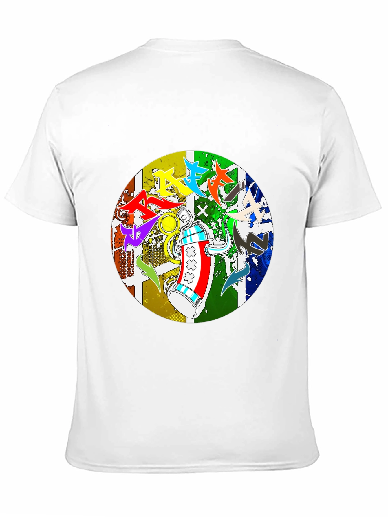 Urban Art Tee: Graffiti Spray Can Design