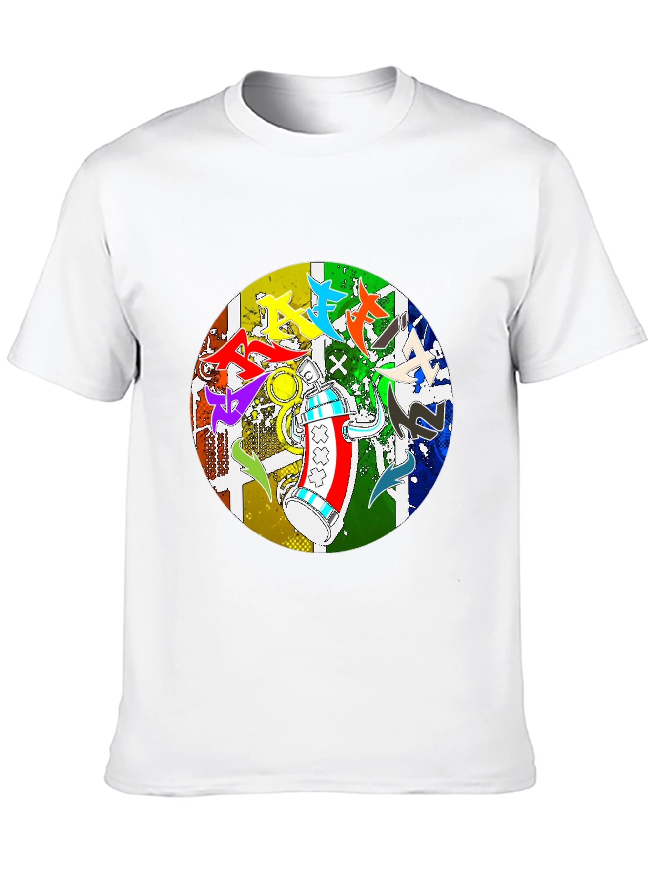 Urban Art Tee: Graffiti Spray Can Design