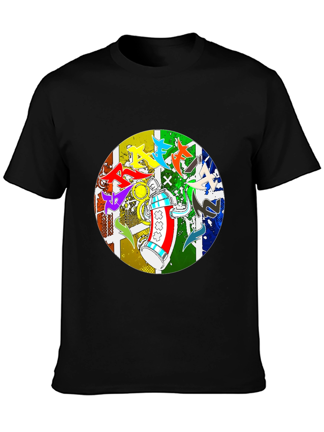 Urban Art Tee: Graffiti Spray Can Design