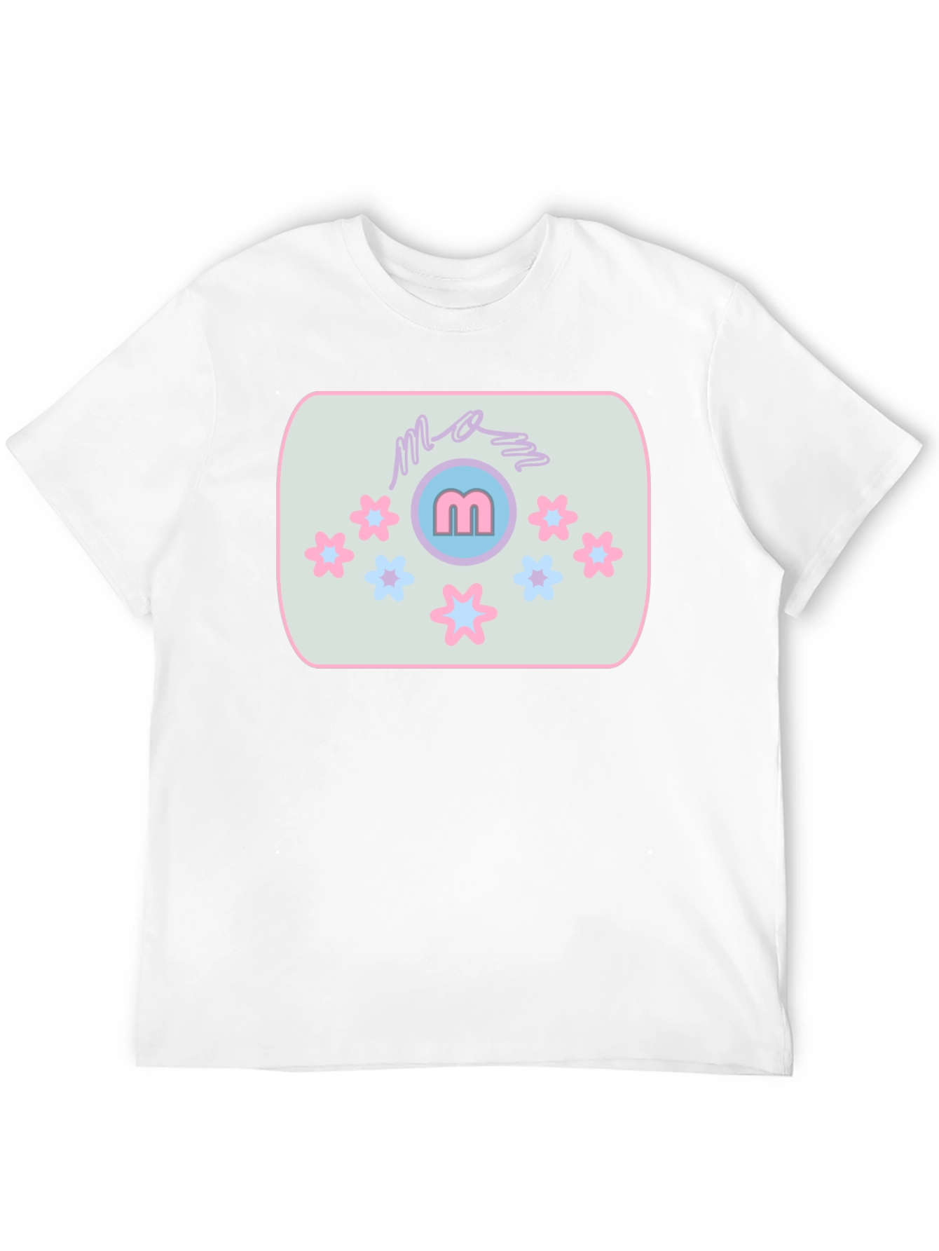 Mom Tee with Flower Accent