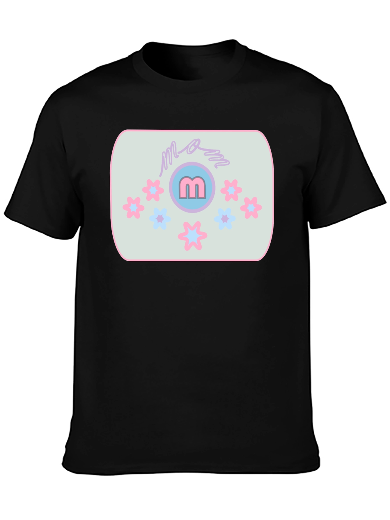 Mom Tee with Flower Accent