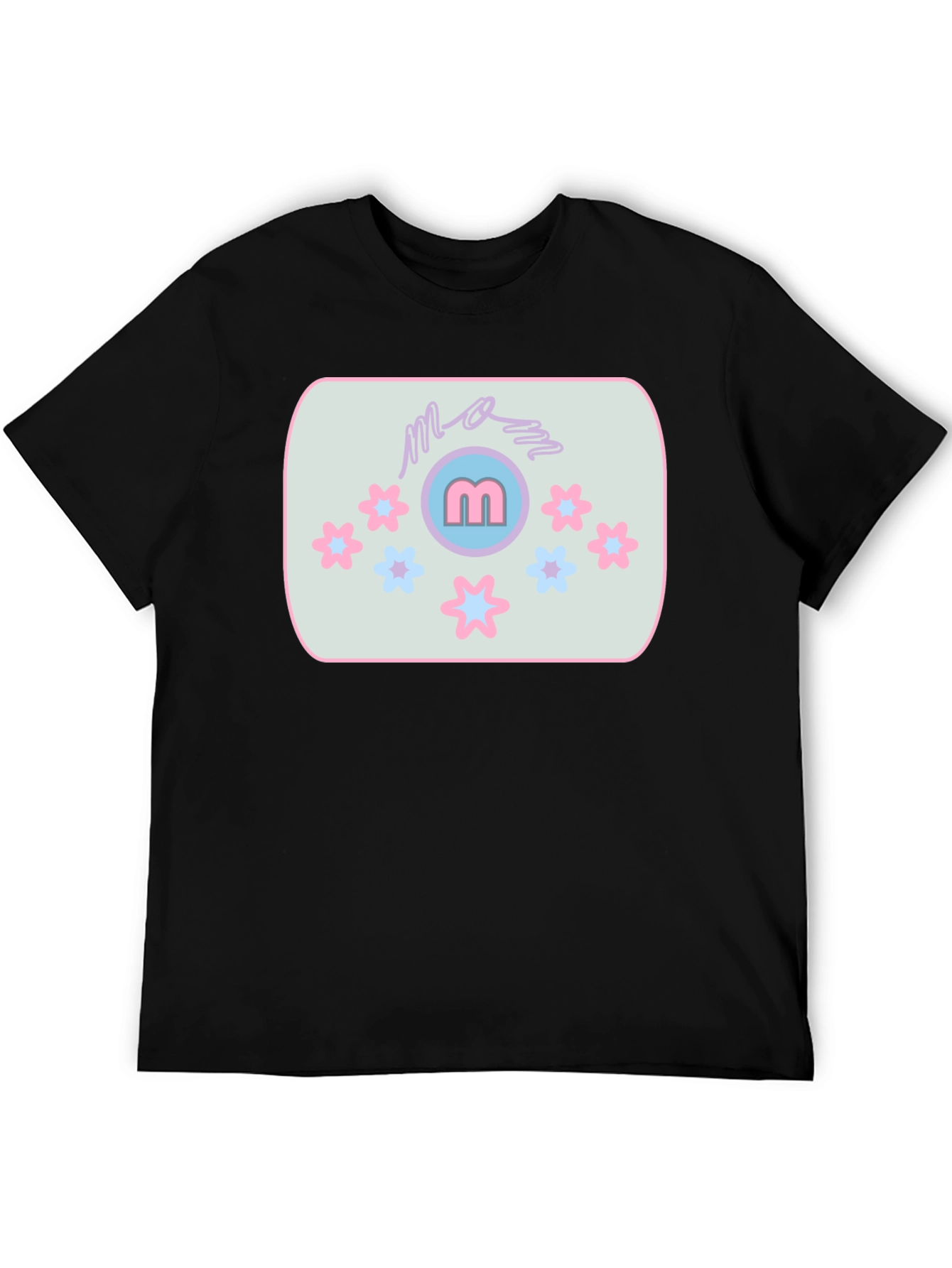 Mom Tee with Flower Accent