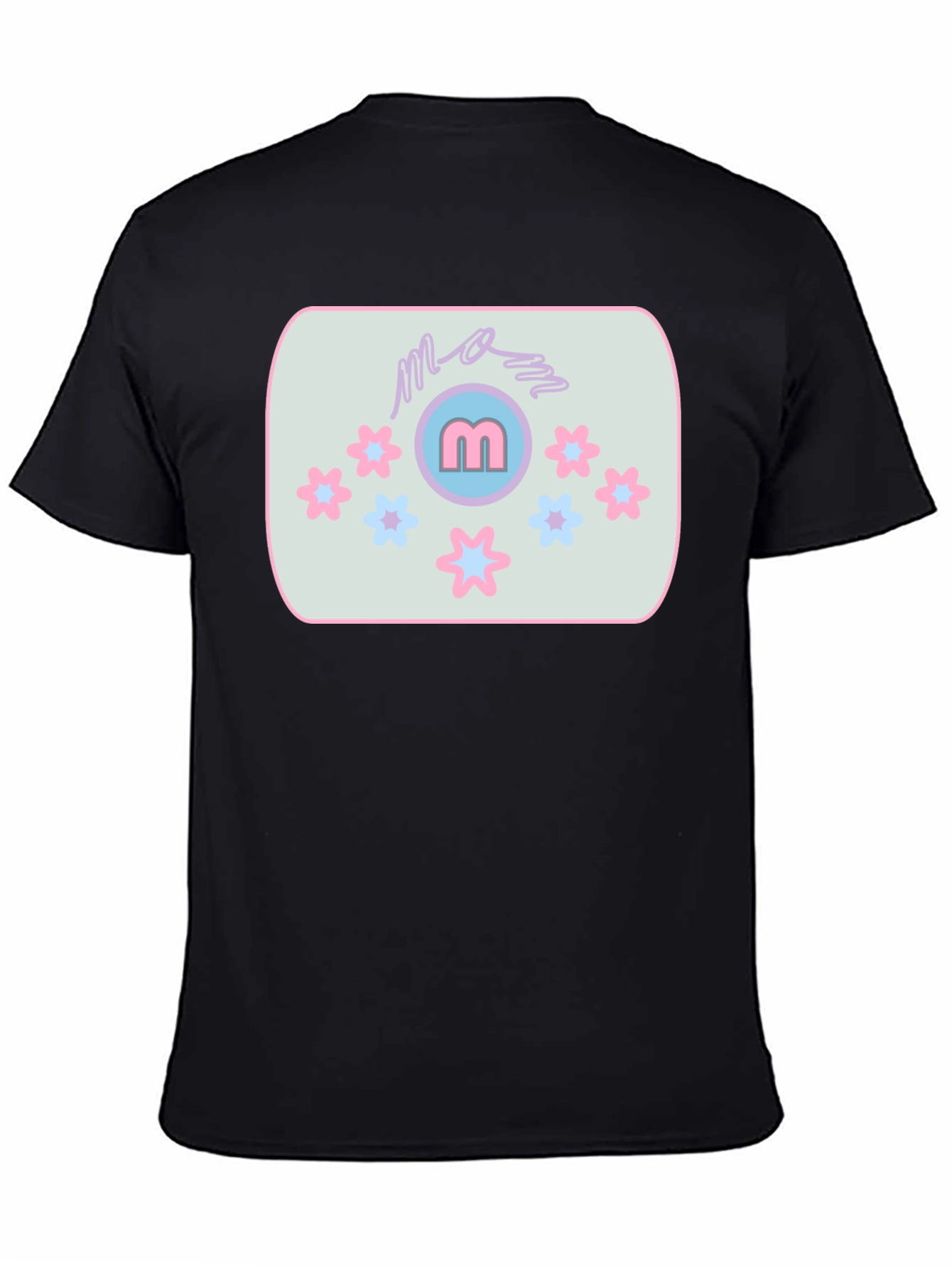 Mom Tee with Flower Accent