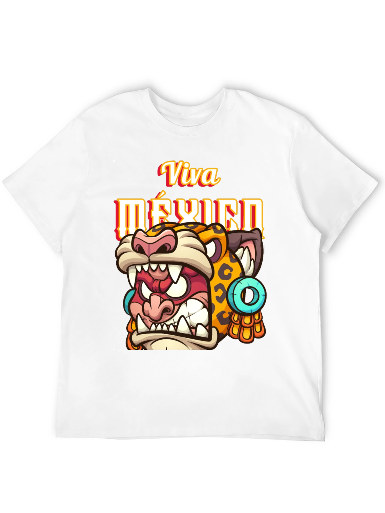 Viva Mexico Jaguar Graphic T-Shirt
