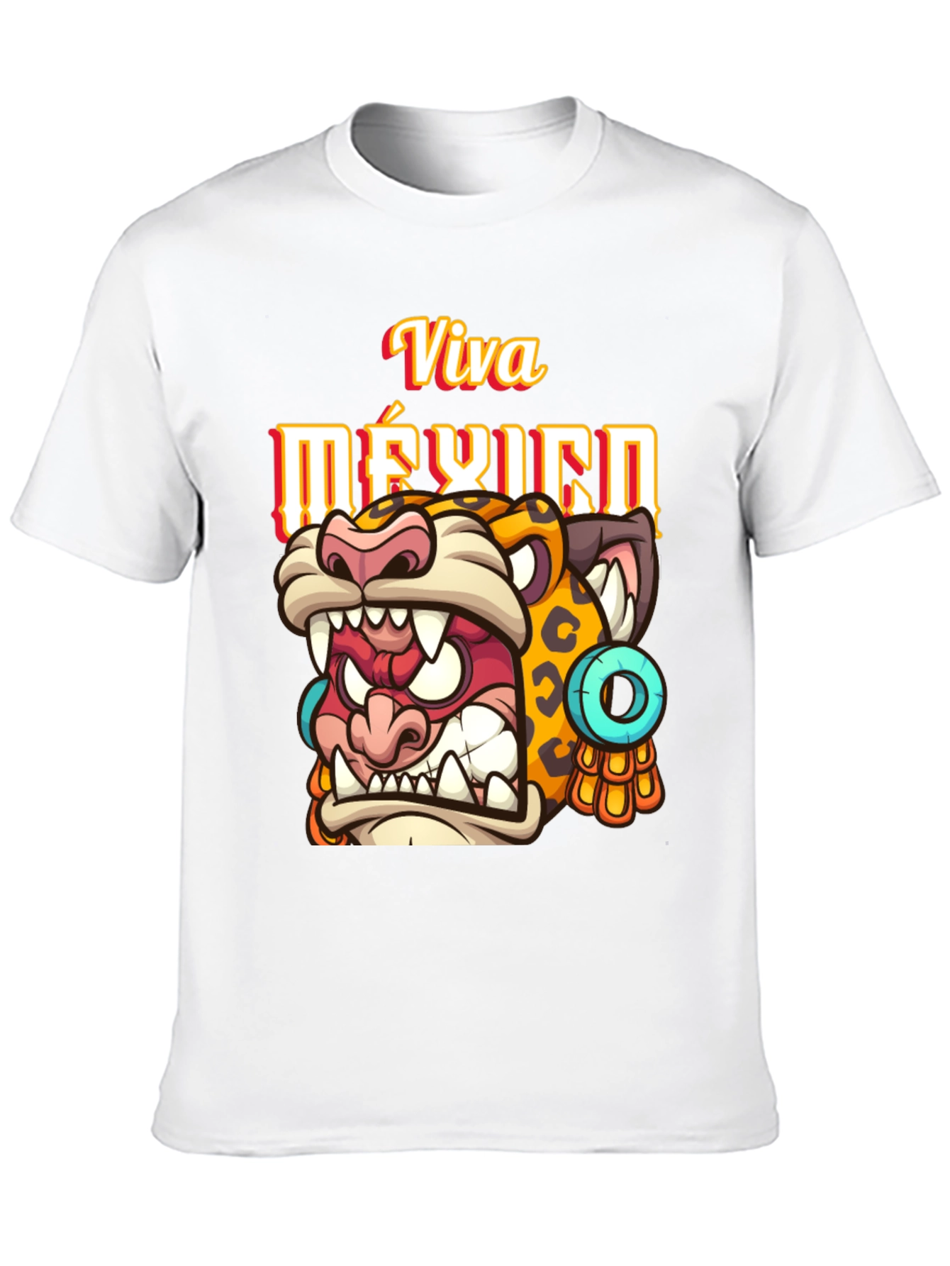 Viva Mexico Jaguar Graphic T-Shirt