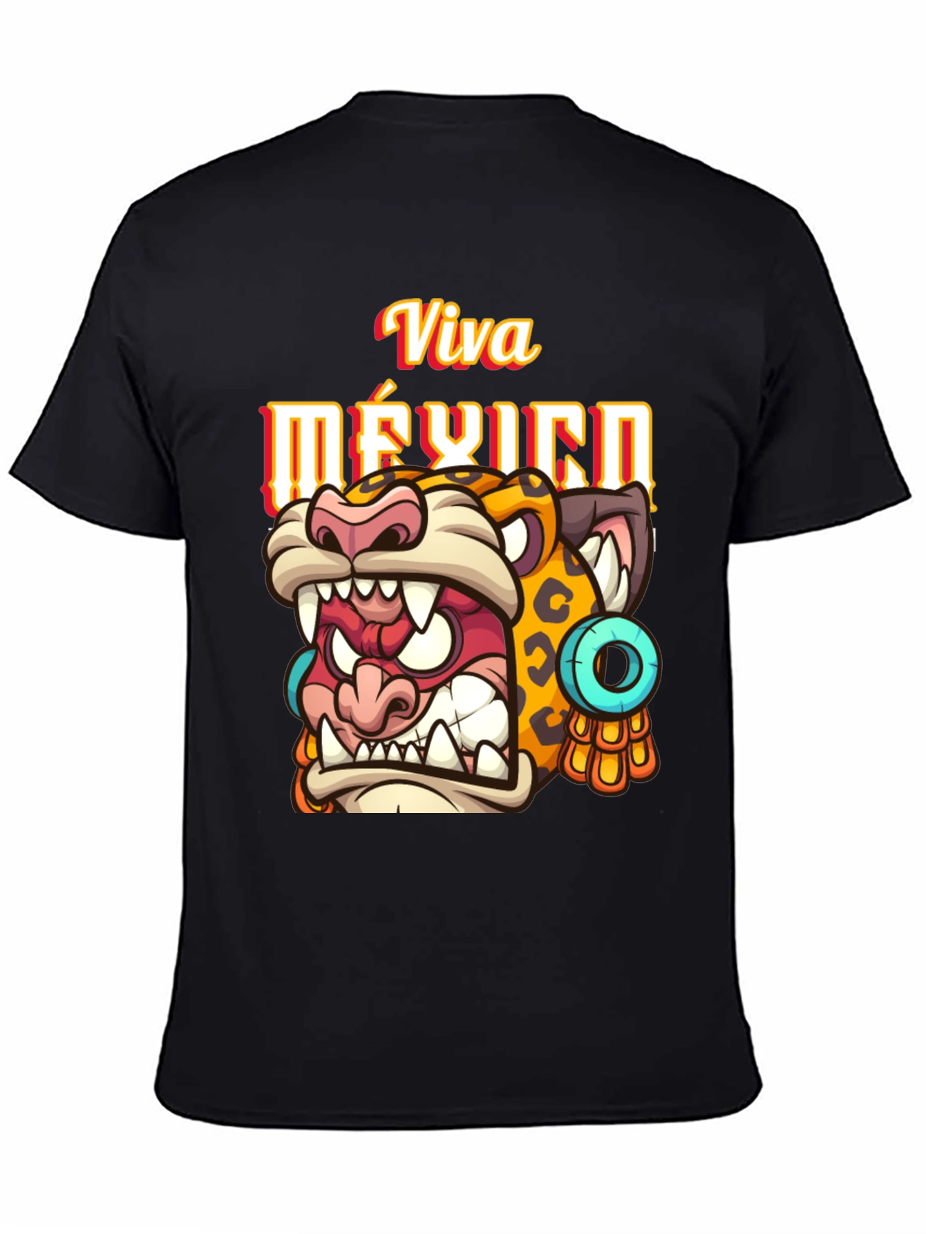 Viva Mexico Jaguar Graphic T-Shirt