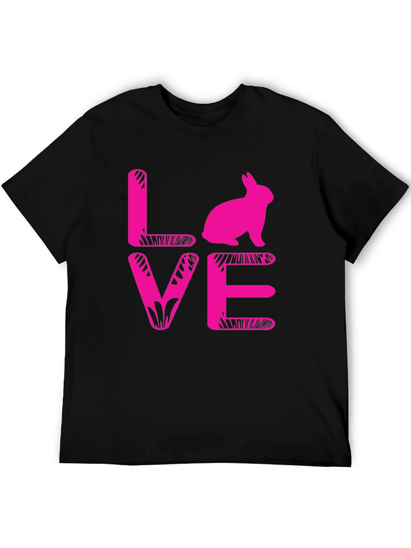 Bunny Love T-Shirt - Pink Graphic Tee