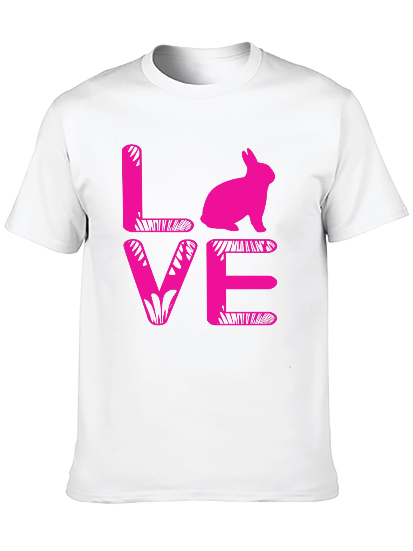 Bunny Love T-Shirt - Pink Graphic Tee