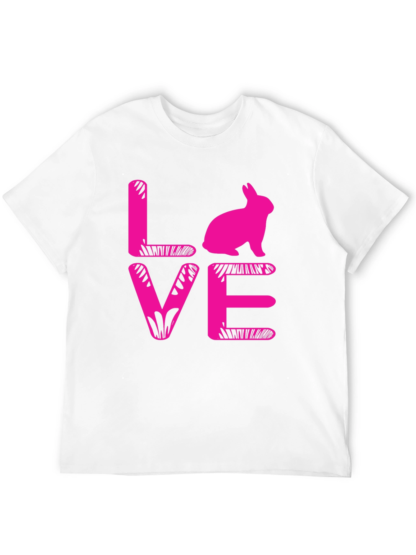 Bunny Love T-Shirt - Pink Graphic Tee