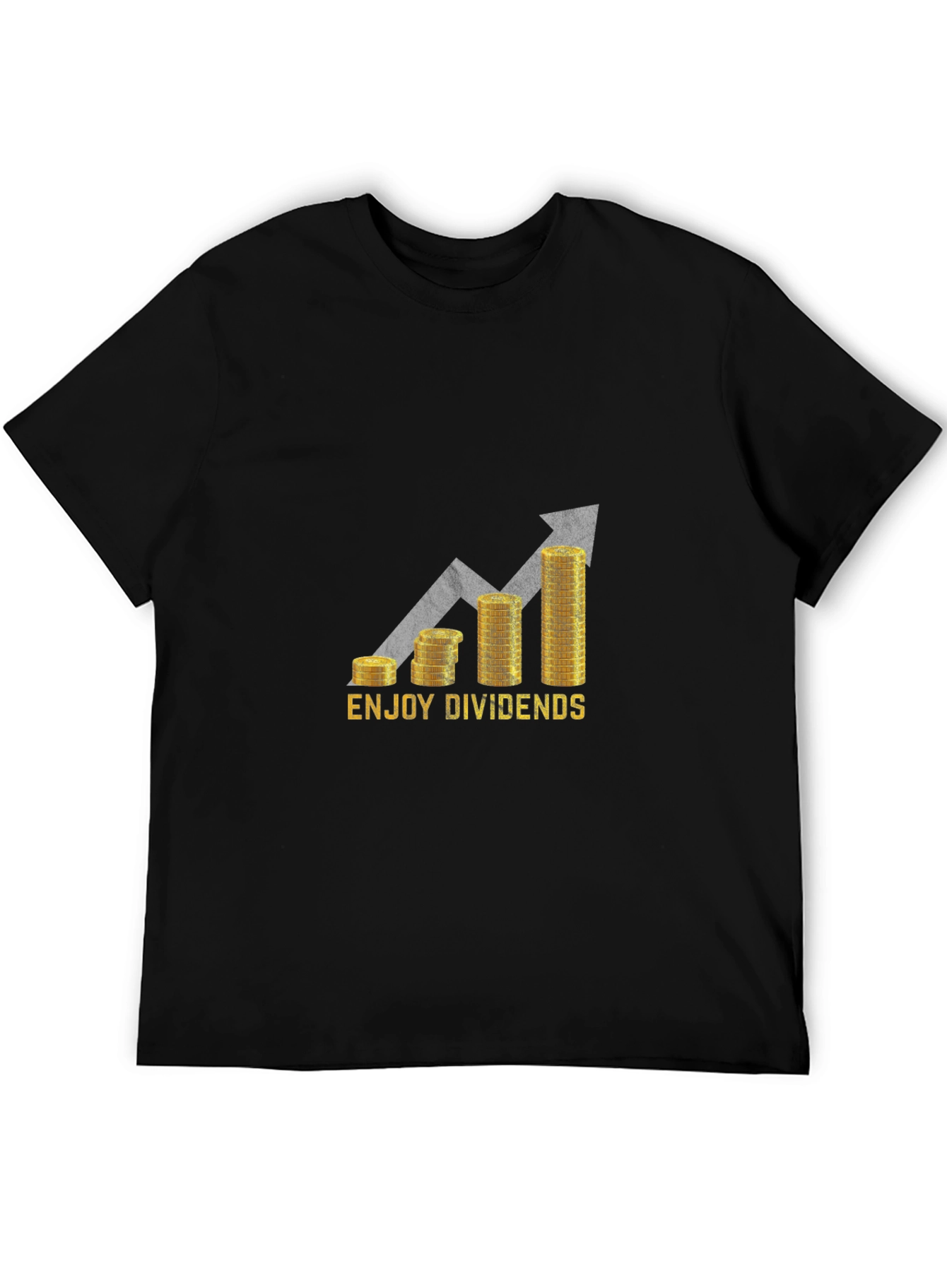 Enjoy Dividends Black Graphic Tee