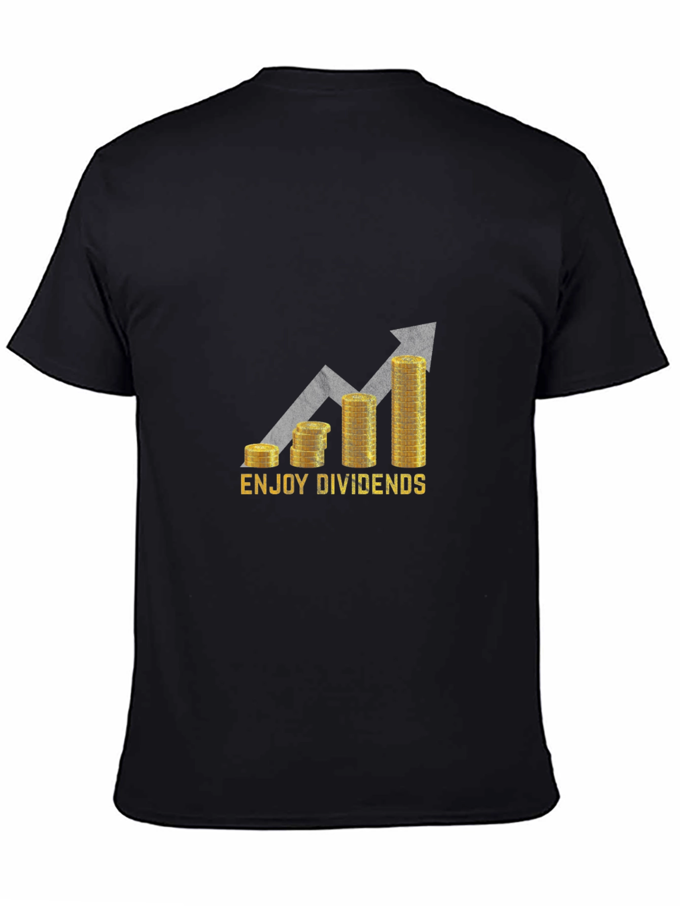 Enjoy Dividends Black Graphic Tee