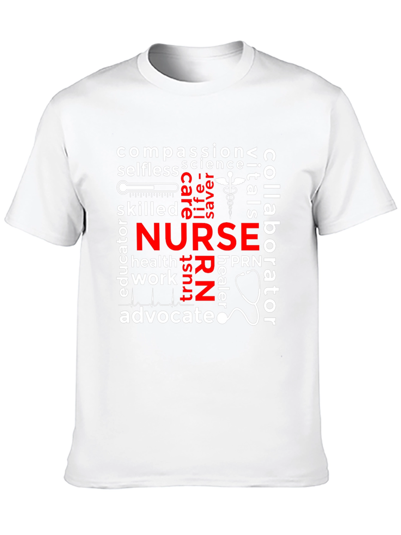 Nurse Word Collage Graphic Tee
